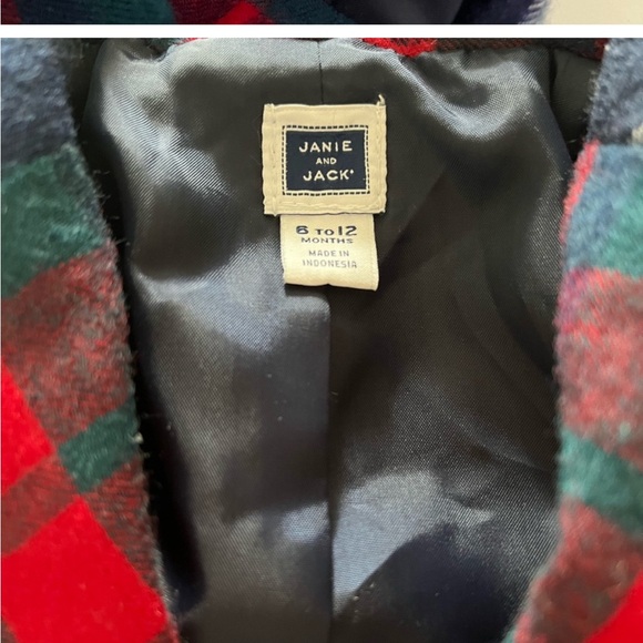 Janie and Jack Baby Boy 6-12 12-18 Plaid Blazer and Pants Suit Christmas Holiday - Picture 5 of 10